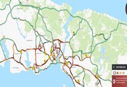 İftar saati öncesinde İstanbul'da trafik yüzde 81'i buldu