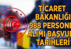 TİCARET BAKANLIĞI 988 YENİ PERSONEL ALIMI | Ticaret Bakanlığı 988 personel alımı başvuru şartları belli oldu mu, başvurular ne zaman alınacak? İşte alım yapılacak meslek grupları...