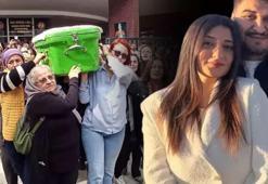 2 aylık eşi tarafından satırla öldürülen Sevcan’ın tabutunu kadınlar taşıdı