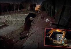 Bahçelievler'de yol çöktü! Sokağın elektrikleri kesildi