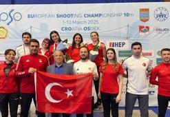 Avrupa Havalı Silahlar Şampiyonası'nda milli sporculardan altın madalya!