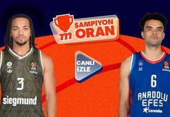 Anadolu Efes'in Bayern Münih'e konuk olacağı maç canlı yayın ve Şampiyon Oranlar ile Misli'de