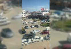 Pes dedirten trafik ihlali kamerada