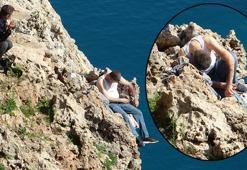 40 metrelik falezlerin ucunda can pazarı! '90 kilo adamdım şu halime bak'