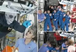 Uzay istasyonunda mahsur kalan astronotları kurtarmaya gelen ekibe 'uzaylı' sürprizi!