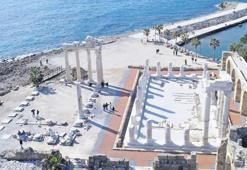 Side’nin ihtişamı ortaya çıktı: Athena ve Apollon birbirini selamlıyor