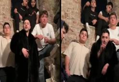 Sarıyer'de akılalmaz olay! Klip çekerken tarihi topçu karakolunu yaktılar