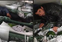 Karpuz yüklü TIR'ın dorsesinden kaçak göçmenler çıktı