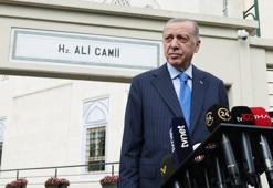 Cumhurbaşkanı Erdoğan, cuma namazını Hz. Ali Camisi'nde kıldı