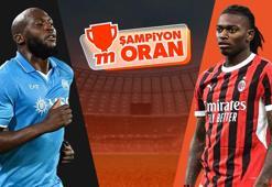 Napoli'nin Milan'ı konuk ettiği dev maçın heyecanı Şampiyon Oranlar ile Misli'de