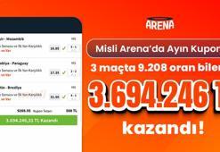 Misli Arena’da Ayın Kuponu! 3 maçta 9.208 oran bildi, 3.694.246 TL kazandı!