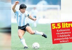 Normal kalp 250 gram Maradona’nınki 503’müş!