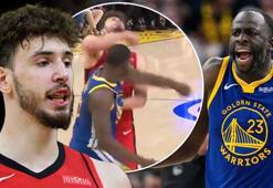 Draymond Green'den skandal hareket! Alperen Şengün'e dirsek attı