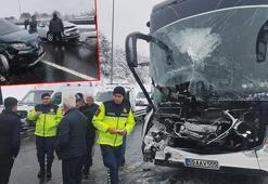 İstanbul yönü ulaşıma kapandı! Bolu'da zincirleme kaza: Çok sayıda araç birbirine girdi