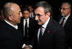 Cumhurbaşkanı Yardımcısı Yılmaz'dan Çavuşoğlu'na taziye ziyareti