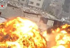 Kassam Tugayları İsrail askeri aracına pusunun görüntülerini yayınladı