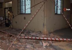 Pendik'te 5 katlı binanın balkonu çöktü