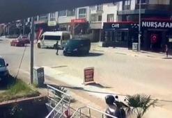 Sürücüsüz araç hareket etti, facia böyle teğet geçti