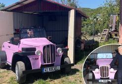 15 günde tamamladı! Çapa motoruyla nostaljik otomobil yaptı