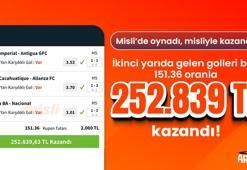 İkinci yarıda gelen golleri bildi 151.36 oranla 252.839 TL kazandı!