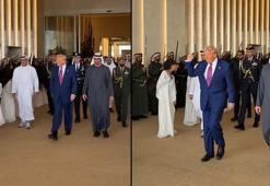 ABD Başkanı Trump'a BAE'de sıra dışı karşılama! Saçlarını savurdular