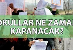 BU YIL OKULLAR NE ZAMAN KAPANACAK? Yaz tatili ne zaman başlıyor, kaç gün kaldı, erkene çekildi mi? Karneler ne zaman dağıtılacak?