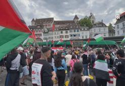 İsrail'in Eurovision'a katılması ve Gazze'deki soykırımı Basel'de protesto edildi