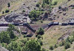 Elazığ'da tren kazası! 5 vagon raydan çıktı