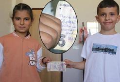İlkokul öğrencisi kantinden aldığı 5 liranın üstündeki notu gördü! Herkes seferber oldu