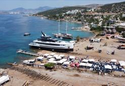 Bodrum'da üretilen süper yat denize indirildi