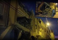 Avcılar'da 6 katlı binada kısmi çökme meydana geldi