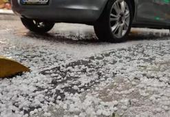 Meteoroloji uyarmıştı! Dolu ve sağanak bir anda etkili oldu