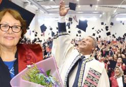 Torunu izledi, o kep attı! 63 yaşında mezun oldu