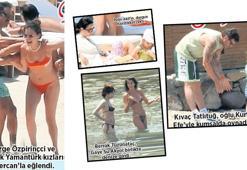 Plajda yıldızlar geçidi