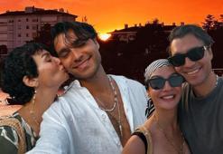 Birce Akalay ile Hakan Kurtaş aşka geldi! Romantik poza beğeni yağdı