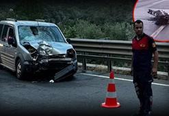 Korkunç kaza! Otomobil ile motosiklet çarpıştı: 1 ölü, 5 yaralı