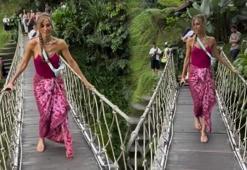 Bali'de korku dolu anlar! Çağla Şıkel bir anda neye uğradığını şaşırdı