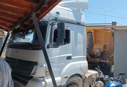 16 yaşındaki ehliyetsiz sürücü dehşet saçtı! Fırına kamyon daldı, ölümden döndüler