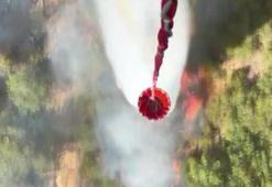 Helikopterden kaydedilen görüntü yangının boyutunu gözler önüne serdi