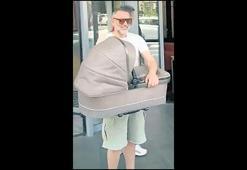 İkinci toruna davullu karşılama