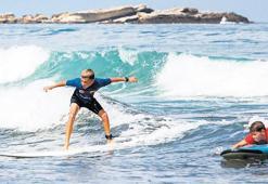 Sörf tahtası üzerinde mucize