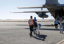 Filistinli 4 hasta ile 7 refakatçi Ankara Etlik Şehir Hastanesi'ne sevk edildi