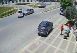 Kazada devrilip, tekrar tekerlerinin üzerine düştü