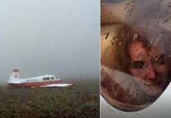 Düşen uçağa ilk ulaşan dağcının kaydettiği görüntüler ortaya çıktı: İyi misiniz? Sabredin