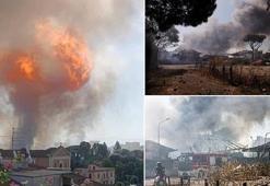 Roma'da akaryakıt istasyonunda patlama: Çatı fırladı, çok sayıda yaralı var!