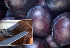 Saç boyasını unutturan mürdüm eriği! 1 kaşığı tellere işliyor, gram akmıyor