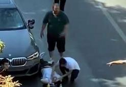 Amerika'dan getirdiği otomobil ile trafiğe çıktıktan 10 dakika sonra yayaya çarptı