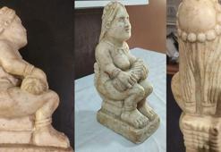 Bagajda tarih taşımışlar! Bursa’da 1700 yıllık heykel ele geçirildi