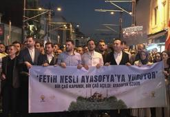 AK Parti Genel Merkez Gençlik Kollarından Fetih Nesli Ayasofya'ya Yürüyor etkinliği