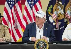 Trump sel felaketi yaşayan Texas'ı ziyaret etti